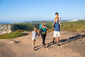 Família em viagem