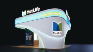 Projeto do estande da MetLife